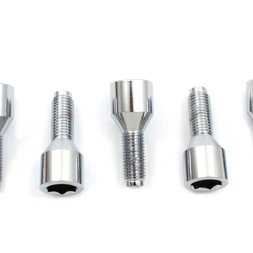 V-Twin 23-0440 Brake Drum Wheel Lug Set Chrome