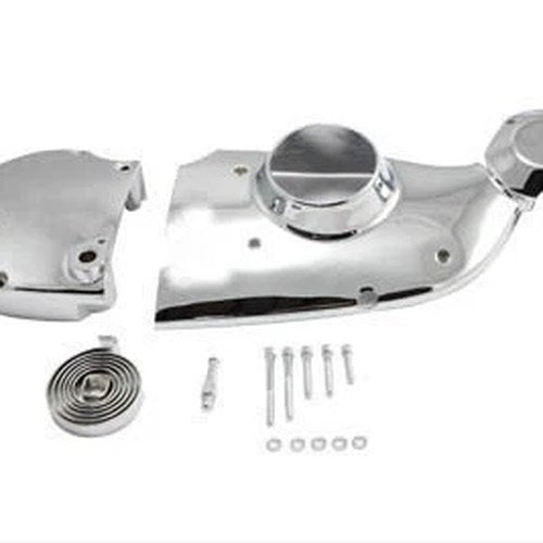 V-Twin 42-0897 Chrome Cam and Sprocket Cover Kit