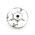 V-Twin 22-0708 Rear Mechanical Brake Backing Plate Kit Chrome