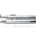 V-Twin 30-1606 M8 Chrome Fishtail Muffler Set