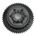 V-Twin 49-5515 1936 Rear Brake Drum Black