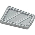 Kuryakyn 3574 Silver Riot Brake Pedal Pad for Harley Touring 80-23