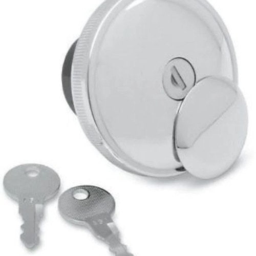 Drag Specialties 0703-0230 Chrome Right Hand Locking Vented Gas Cap 96-25 Harley