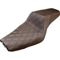 Saddlemen GelCore Brown Lattice Stitch Step-Up Seat for Harley Sportster 3.3 Gal