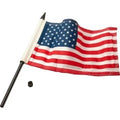 Ciro 70612 Satin Black 12" Flagpole with 6" x 9" US FLag