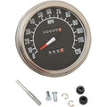 Drag Specialties DS-243861 5" '68-'84 Black Face FL-Style 1:1 Speedometer