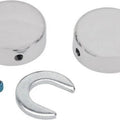 Drag Specialties 1303-0025 Chrome Swingarm Pivot Bolt Covers for 84-99 Softail