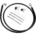 Drag Specialties 1741-2572 Extended Length +8" Black Vinyl Brake Line Kit
