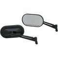 Kuryakyn 1737 Satin Black Heavy Industry Mirrors for all Harley Models 65-23