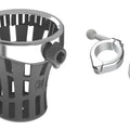 Ciro 55814 Chrome Gen 2 Drink Holder with 1-1/8 to 1-1/4" Handlebar Mount