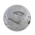 V-Twin 42-0951 Chrome Live to Ride Eagle Spirit Derby Cover for 94-03 Sportster