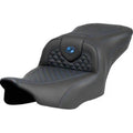 Saddlemen 823-07-20801 RoadSofa Seat Blue Dragon Scale Stitch for 23-24