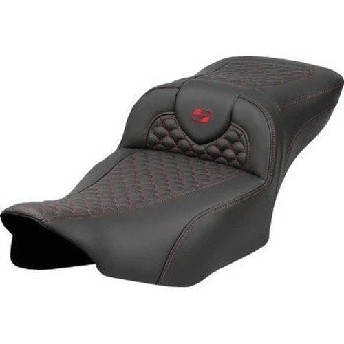 Saddlemen 823-07-20904 RoadSofa Seat Extended Reach Red Dragon Scale Stitch