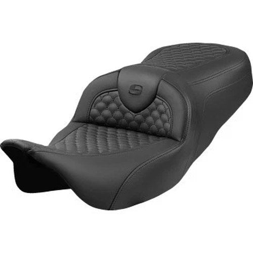 Saddlemen 808-07B-20800 RoadSofa Seat Black Dragon Scale Stitch for 08-24