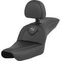 Saddlemen 804-05-185BR RoadSofa Seat w Backrest Carbon Fiber for 04-05 Fxdwg