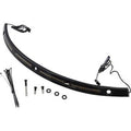 Custom Dynamics CD-WT2-14-B Black Windshield Trim with Standard LED Turn Signals