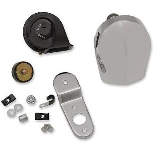 Drag Specialties 2107-0245 Chrome Electric Horn Kit for Harley 91-23