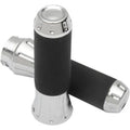 Drag Specialties 0630-1610 Chrome Custom Hand Grips for Harley Cable Op