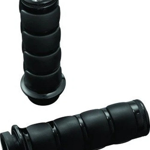Kuryakyn 6321 Black Iso Hand Grips for Harley Electronic Tbw 08-23 Softail 18-23