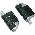 Kuryakyn 8028 Chrome Iso Dually Foot Pegs for Harley Male Mount Application