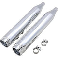 Vance & Hines 16673 Chrome Torquer 450 Slip-On Mufflers for Harley Touring 95-16