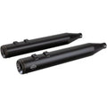 S&S Black 4" Grand National Slip-On Mufflers for Harley Touring & Trike 95-16