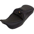 Saddlemen A808-07B-189GOL Roadsofa Seat Gold Honeycomb Stitch for 08-23 Touring