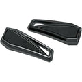 Kuryakyn 5761 Gloss Black Phantom Footrest Foot Pegs without Adapters
