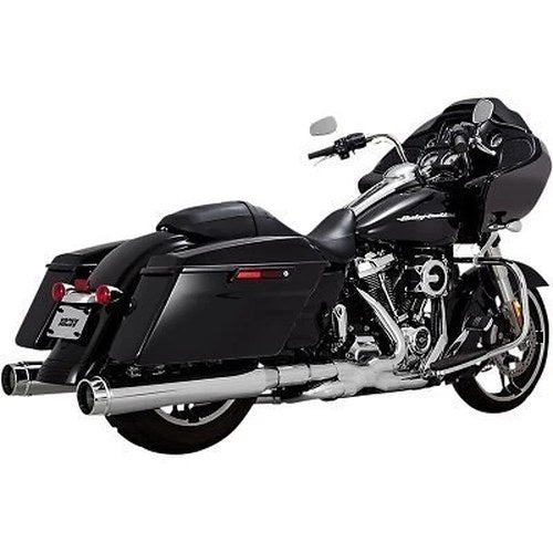Vance & Hines 16674 Chrome Torquer 450 Slip-On Mufflers for Harley Touring 17-24