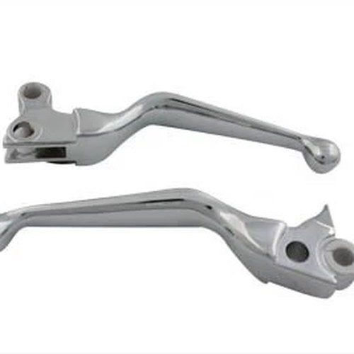 V-Twin 26-2178 Chrome Wide Blade Lever Set for Big Twin 96-17