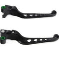 V-Twin 26-0984 Black Drilled Wide Blade Levers for Harley 96-17