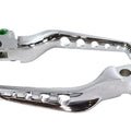 V-Twin 26-0788 Chrome 5-Hole Clutch & Brake Lever Set for 96-07