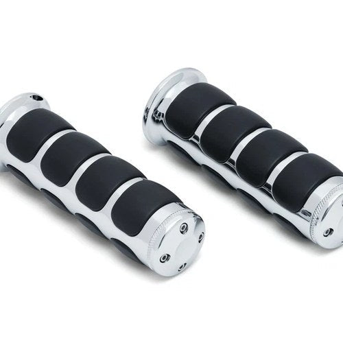 Kuryakyn 6236 Chrome Iso Hand Grips for Honda & Triumph