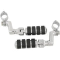 Kuryakyn 7999 Offset Highway Chrome Large Iso Foot Pegs for 1-1/4" Engine Guard