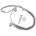 DragSpecialties 1741-2630 Front +4" Extended Length Stainless Steel Brake Line