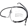 Drag Specialties 1741-2509 +2" Extended Length Black Vinyl Front Brake Line Kit