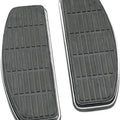 Drag Specialties DS-254411 Chrome & Rubber Driver Floorboards for Harley