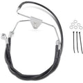 Drag Specialties 1741-2516 Extended Length Black Vinyl Brake Line Kit +4"