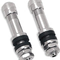 Drag Specialties 0360-0009 Chrome Metal Valve Stems for 0.24" Rim Hole Tubeless