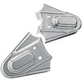 Kuryakyn 8200 Chrome Phantom Axle Covers for 86-05 Fxst & 86-07 Flst