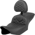 Saddlemen 823-07-210B0 RoadSofa Seat w/Backrest Tri Gripper for 23-24 Flhx