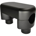 LA Choppers LA-7442-01M Matte Black 1-1/2" Solid Riser & Top Clamp Kit for 1"