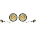 Custom Dynamic Chrome Smoke ProBEAM Ringz Bullet Bezel LED Turn Signal 1157 US