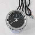 V-Twin 39-0202 Chrome 60mm Black Electric Tachometer for Sportster & Softail