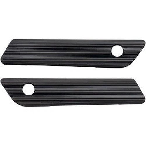 Arlen Ness 03-603 Black 10-Gauge Saddlebag Hinge Latch Covers for Touring 14-20