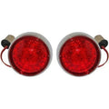 Custom Dynamics Chrome Rear ProBeam Bullet Bezel Rear LED Turn Signal Inserts
