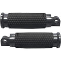 Avon FP-GEL-70-ANO Black Gel Rubber Footpegs for Harley Male Mount Style