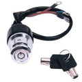 V-Factor 15009 Chrome Round Key Ignition Switch 3 Position - Dyna Narrow 91-05