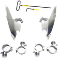 Memphis Shades Fats/Slim Polished Mounting Kit Harley Sportster Superlow 11-19