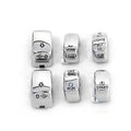 V-Twin 32-0562 Chrome Switch Button Covers Caps for Harley Softail Dyna 96-13